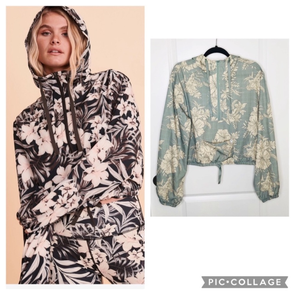 HURLEY hooded windbreaker/rain jacket size L